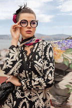 03-Piece Printed Lawn Suit - Unstitched