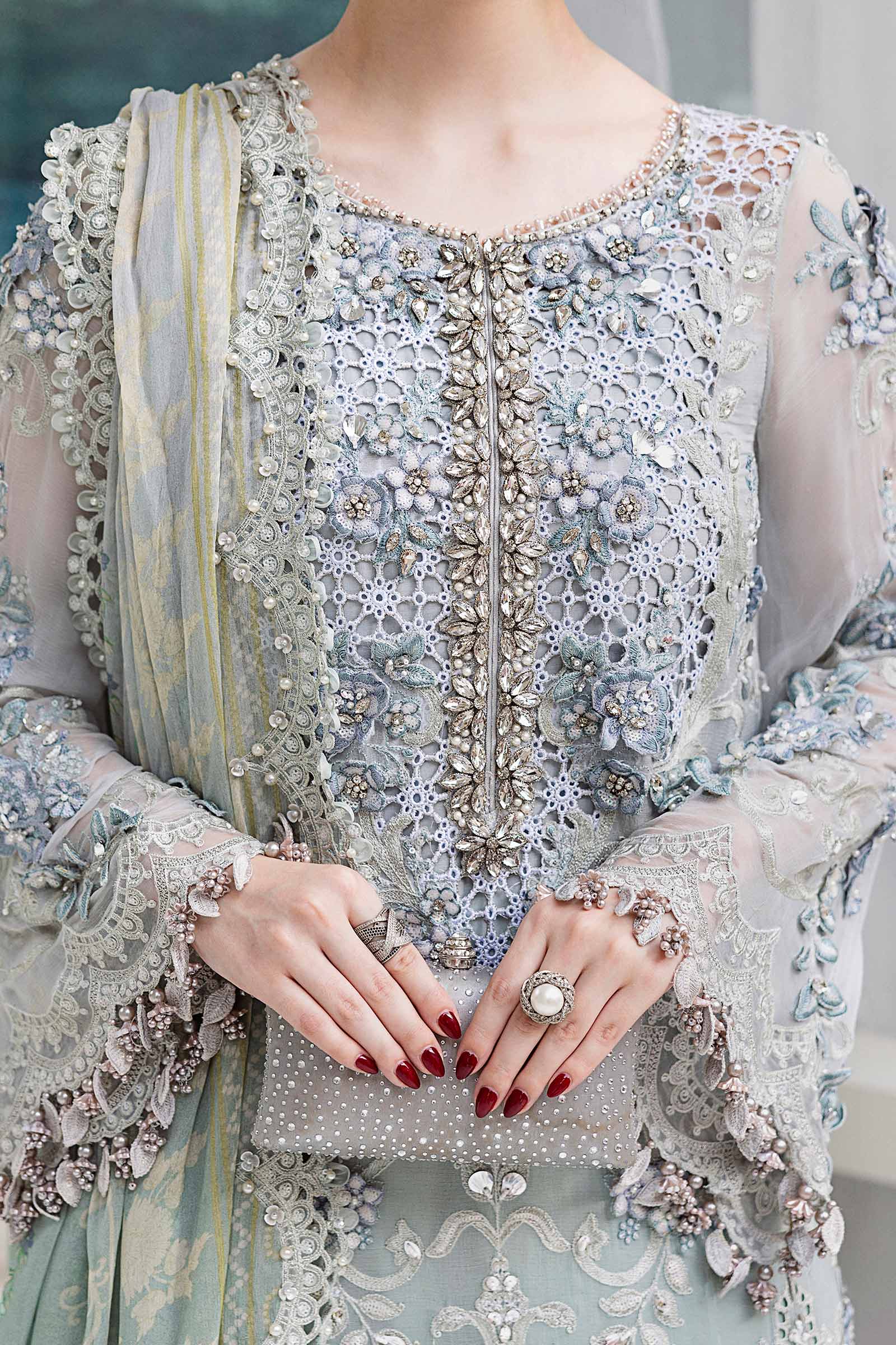 3 Piece Luxury Bridal Wear Suit - Unstitched
