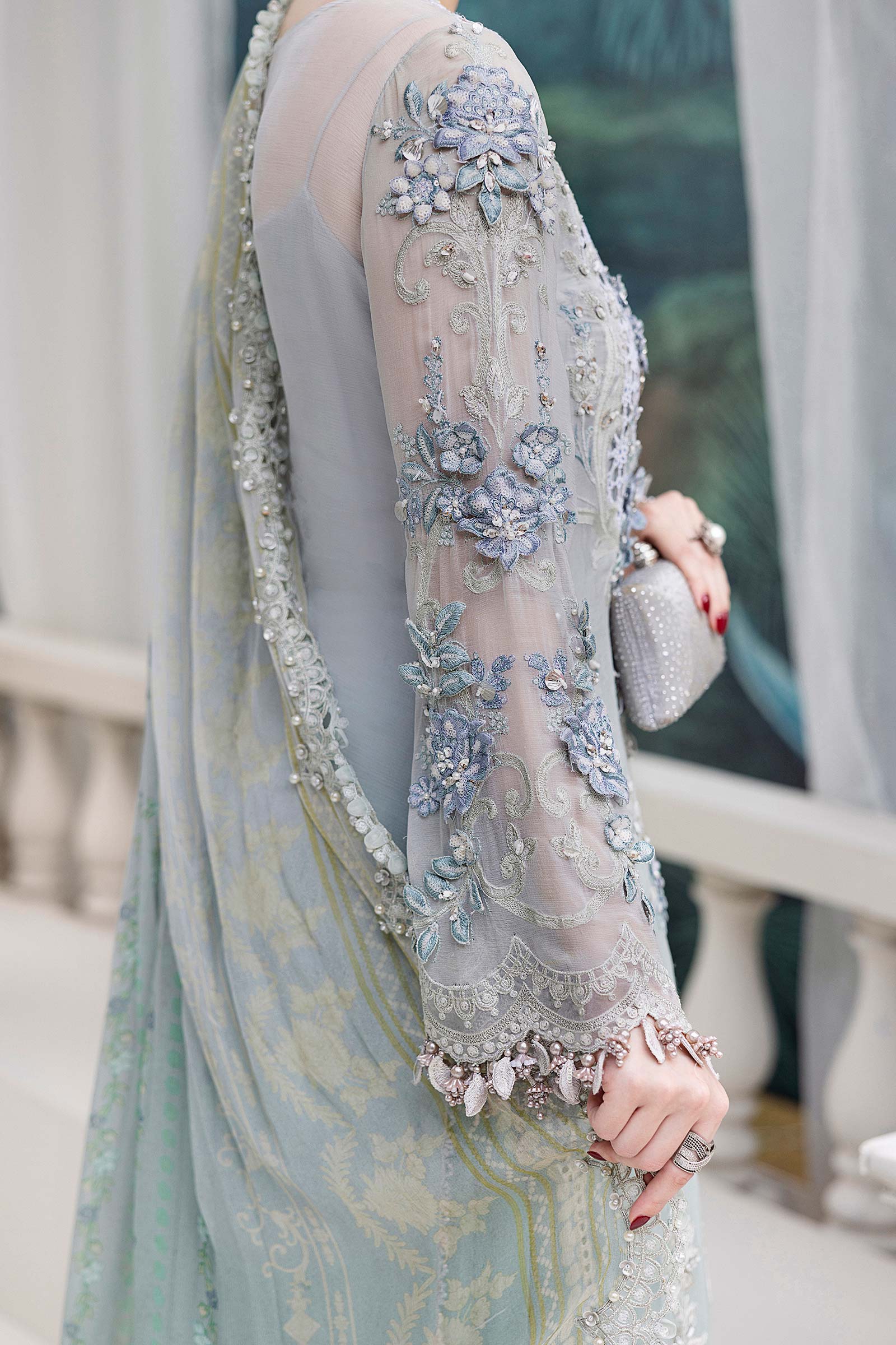 3 Piece Luxury Bridal Wear Suit - Unstitched