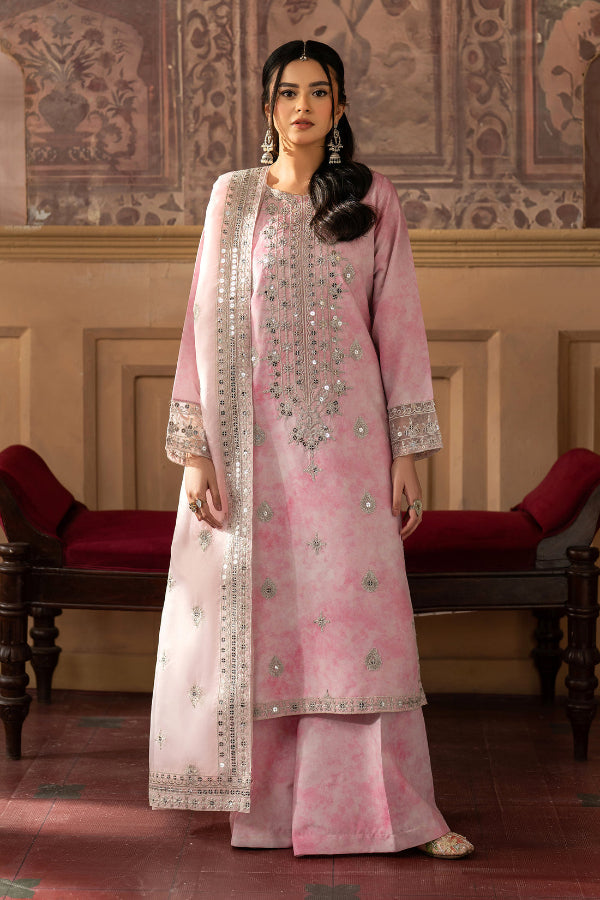 3 Piece Lawn Silk Suit - Unstitched