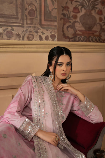 3 Piece Lawn Silk Suit - Unstitched