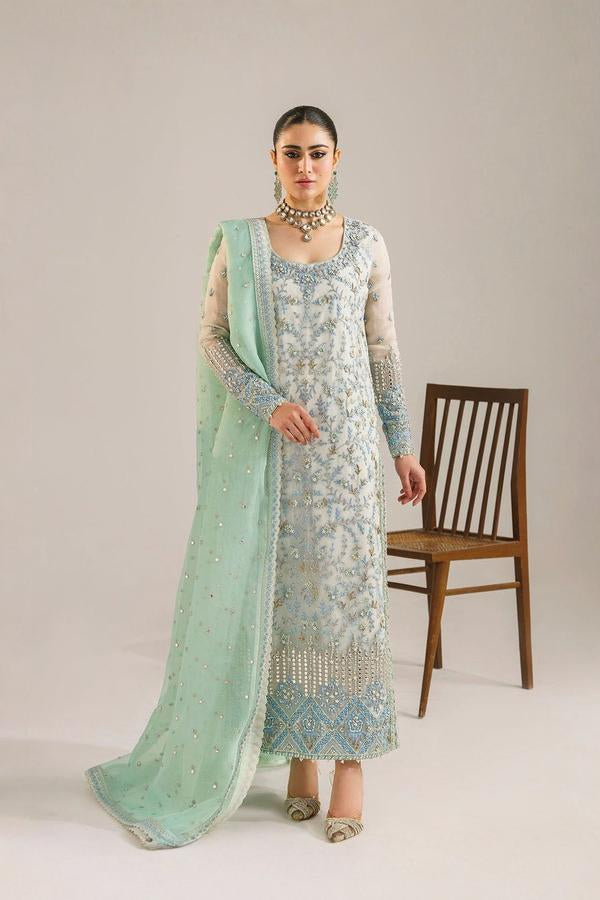 3 Piece Organza Suit - Unstitched