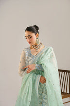 3 Piece Organza Suit - Unstitched
