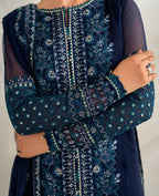 3 Piece Chiffon Suit - Unstitched