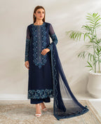 3 Piece Chiffon Suit - Unstitched