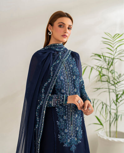 3 Piece Chiffon Suit - Unstitched