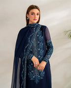 3 Piece Chiffon Suit - Unstitched