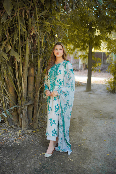 3 Piece Silk Suit - Unstitched
