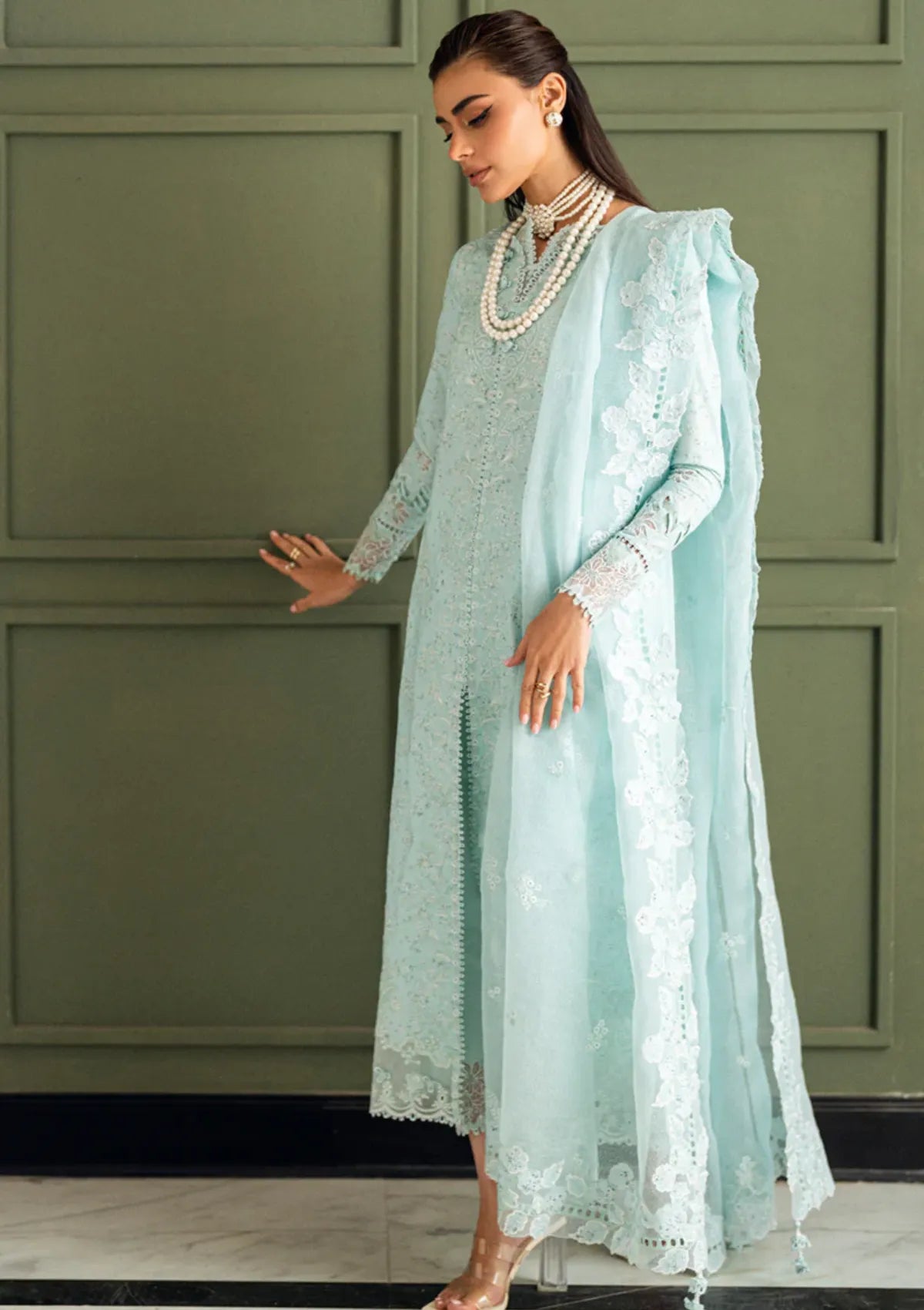 03-Piece Printed Lawn Suit - Unstitched