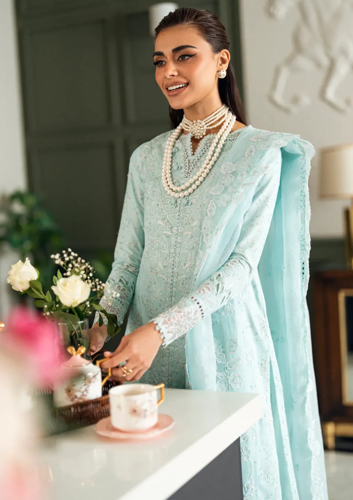 03-Piece Printed Lawn Suit - Unstitched