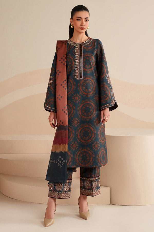 3 Piece Printed Lawn Suit - Unstitched