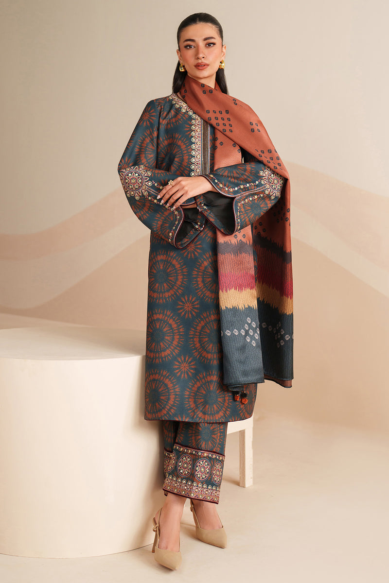 3 Piece Printed Lawn Suit - Unstitched