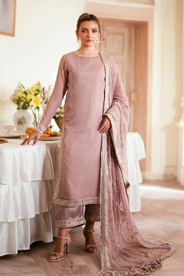 3 Piece Chiffon Suit - Unstitched