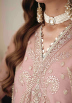 3 Piece Embroidered Bridal Suit - Unstitched
