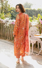 03-Piece Lawn Suit With Embroidery - Unstitched