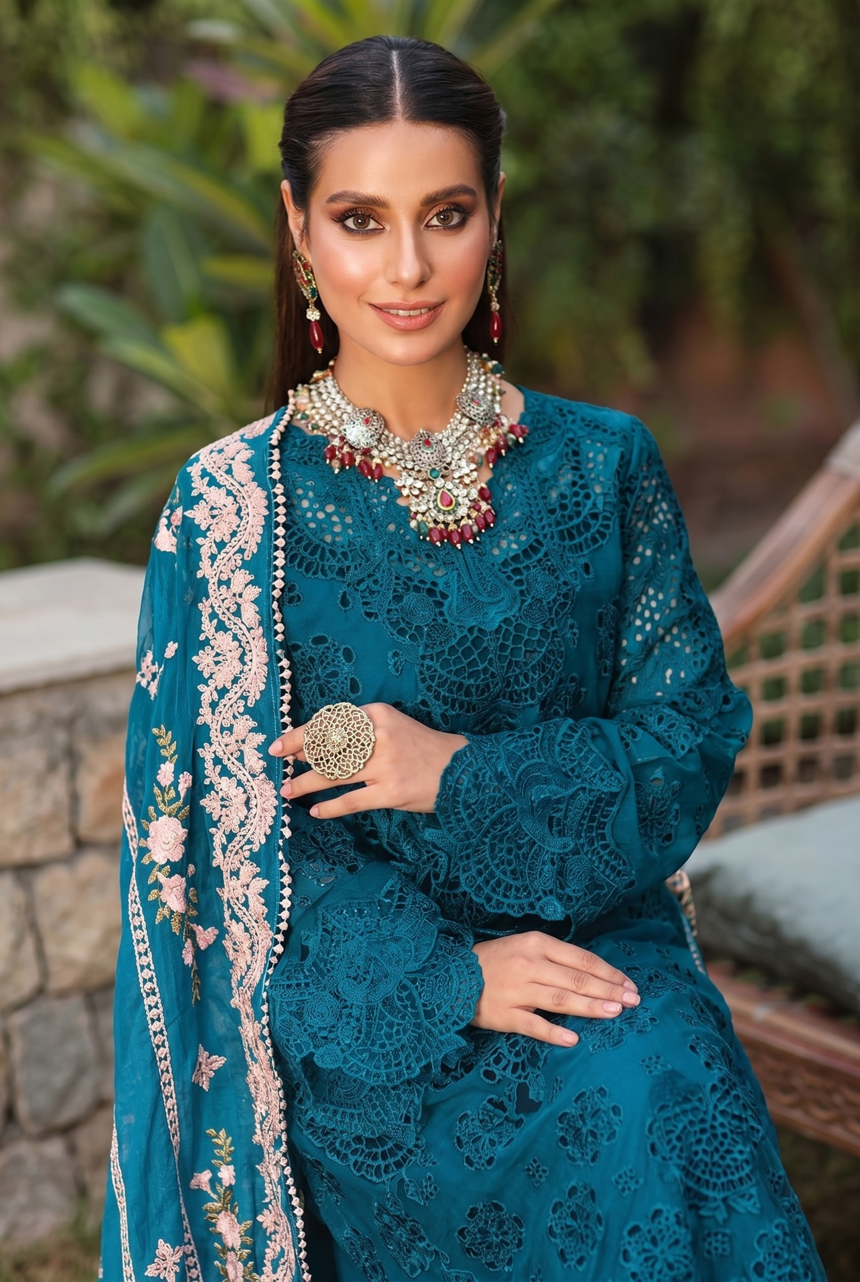 03-Piece Lawn Suit With Heavy Embroidery - Unstitched