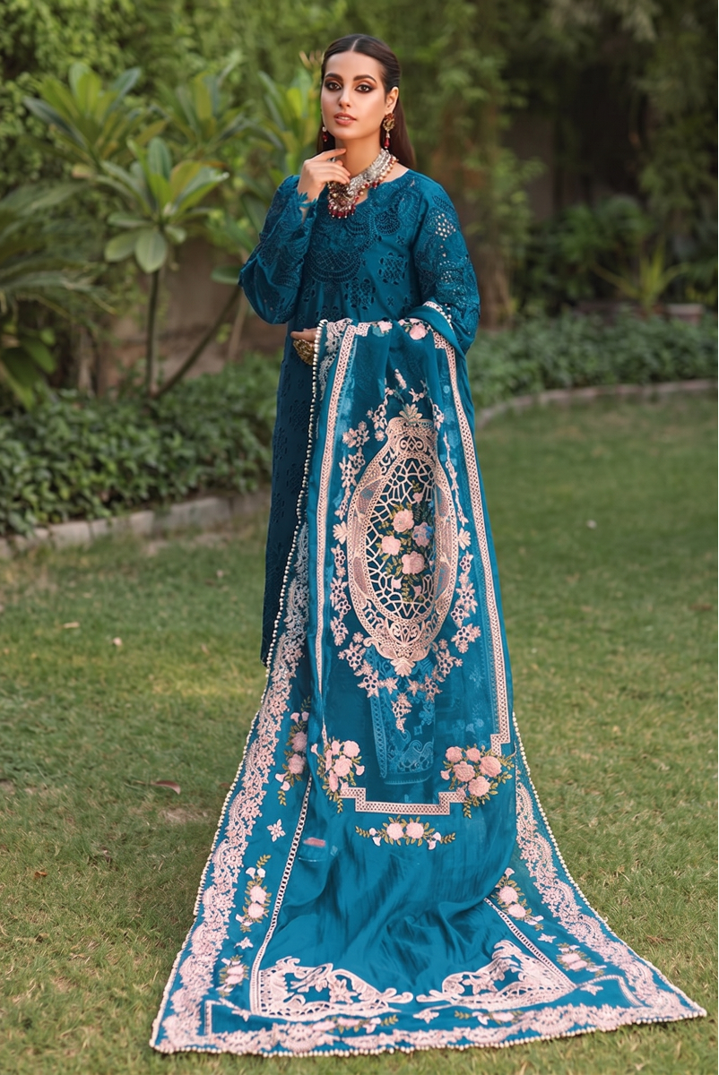 03-Piece Lawn Suit With Heavy Embroidery - Unstitched