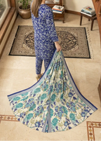 03-Piece Printed Lawn Suit - Unstitched