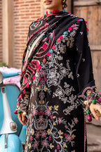 03-Piece Printed Lawn With Heavy Thread Embroidery Suit - Unstitched