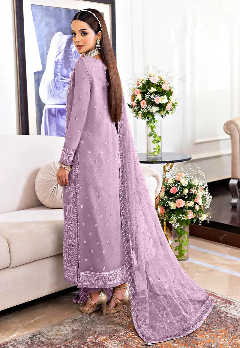 3 Piece Chiffon Suit - Unstitched