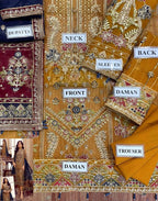3 Piece Embroidery Suit - Unstitched