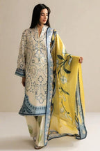 3 Piece Designer Suit - Unstitched