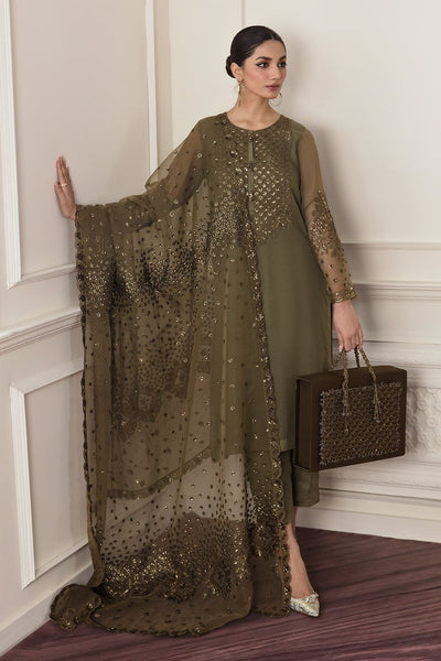 3 Piece Chiffon Suit - Unstitched