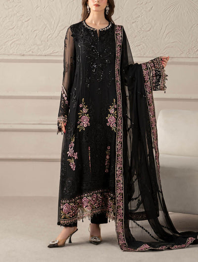 3 Piece Chiffon Suit - Unstitched