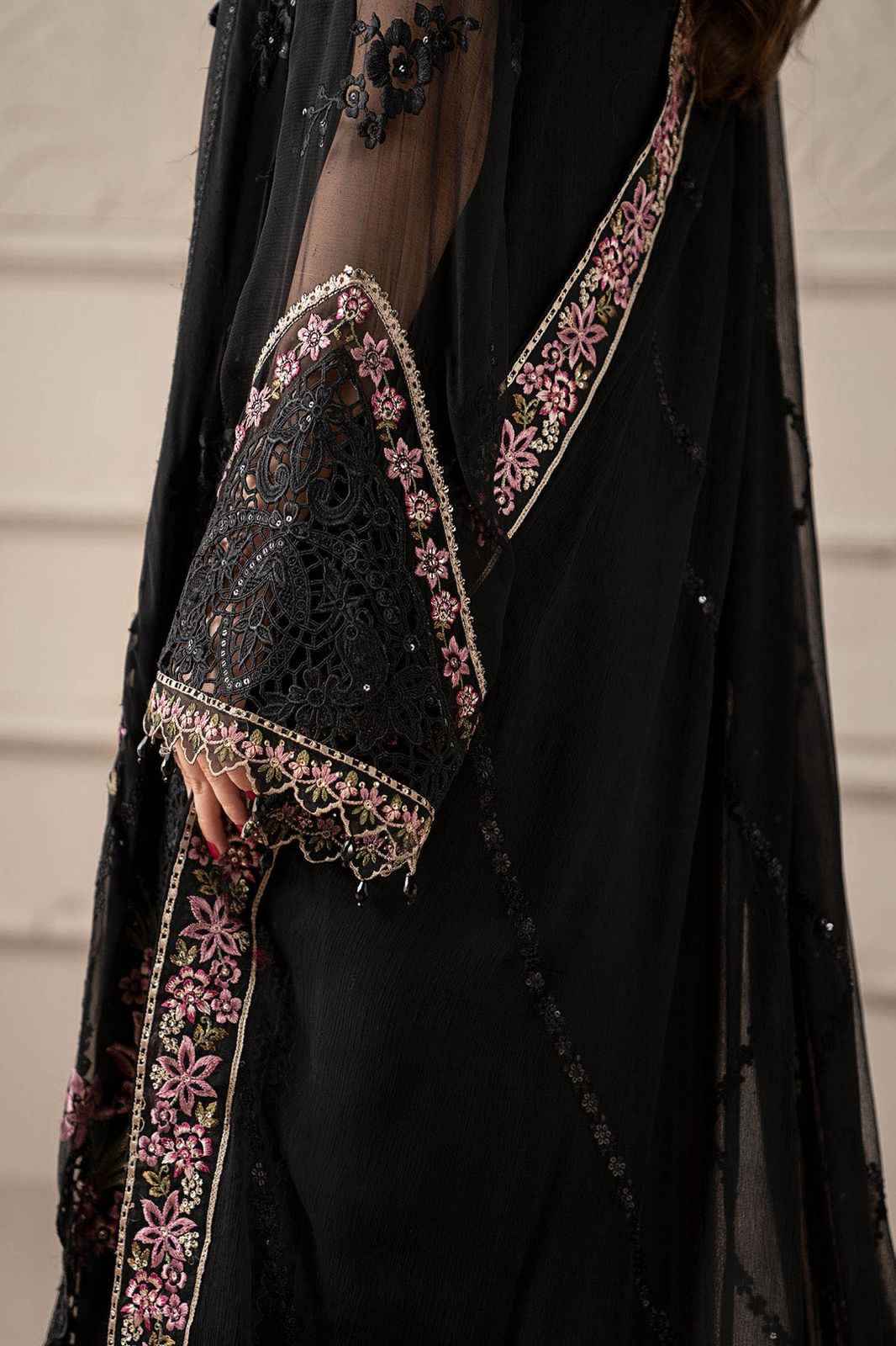 3 Piece Chiffon Suit - Unstitched
