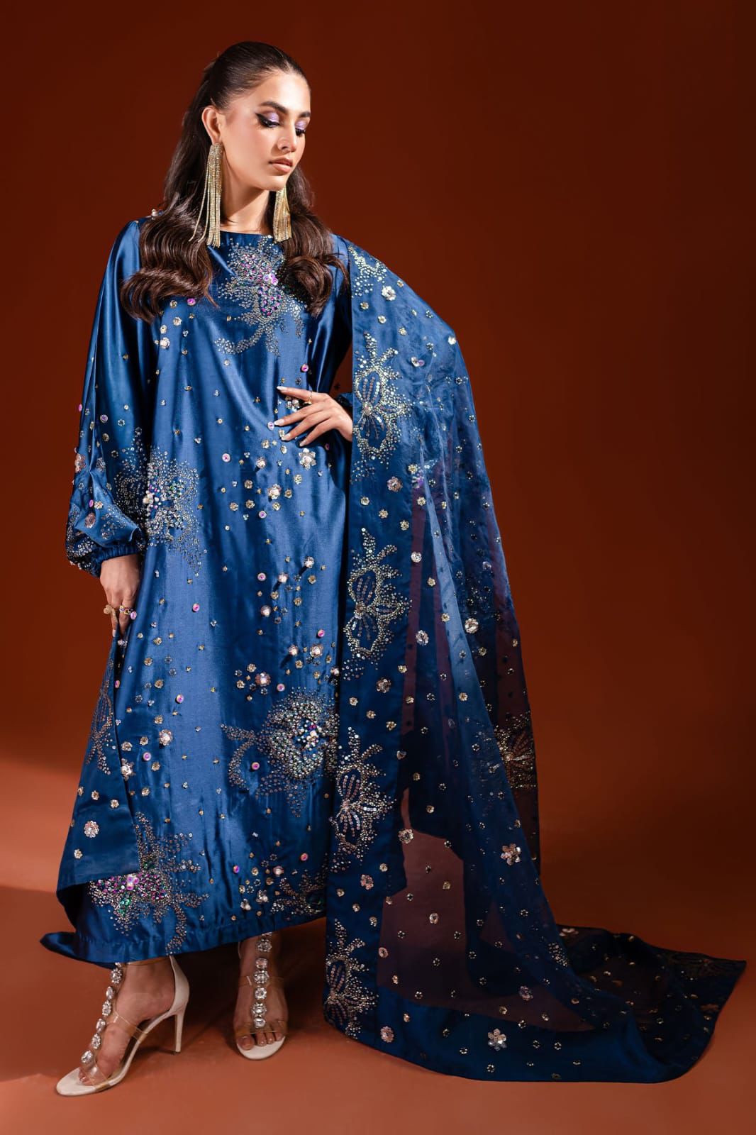 3 Piece Silk Suit Perfect for Wedding Collection - Unstitched