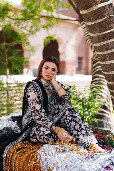 3 Piece Chiffon Suit - Unstitched