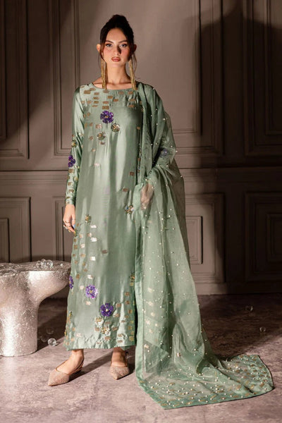 3 Piece Raw Silk Suit - Unstitched
