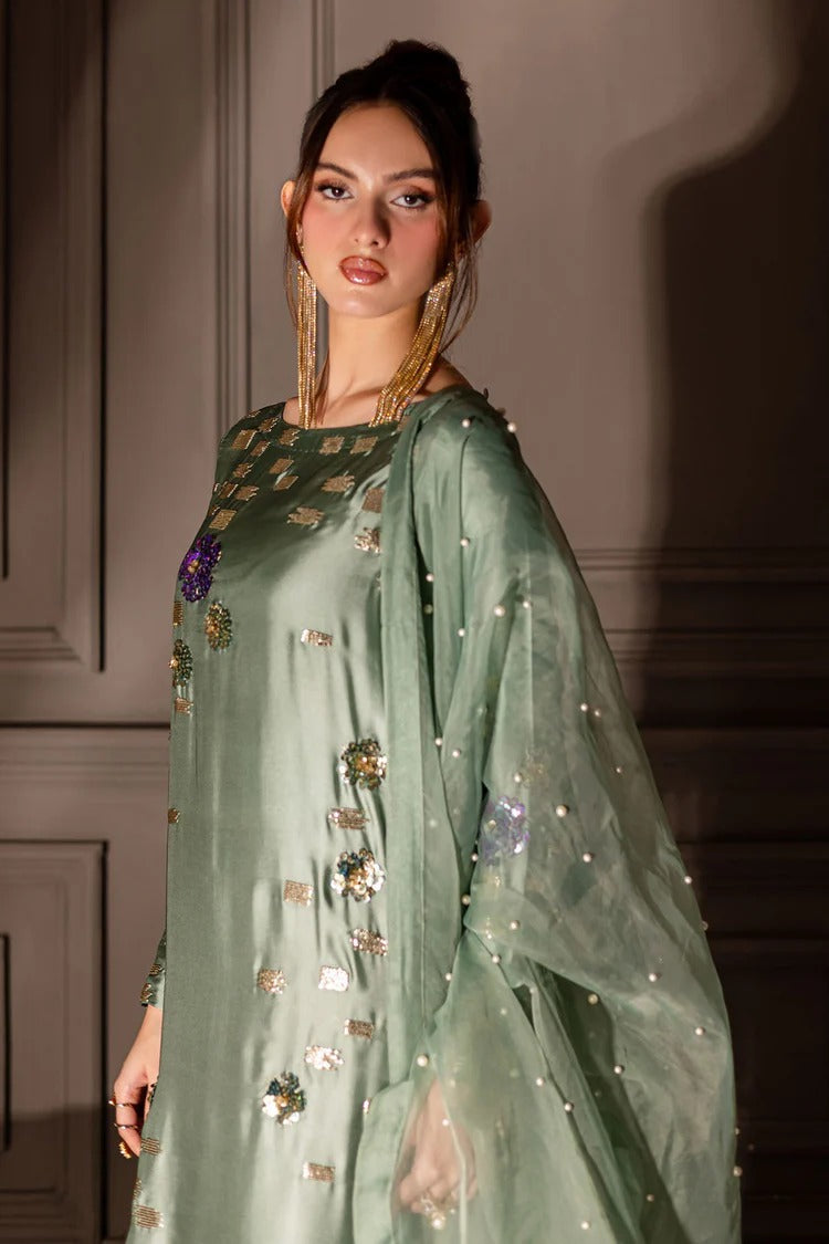 3 Piece Raw Silk Suit - Unstitched