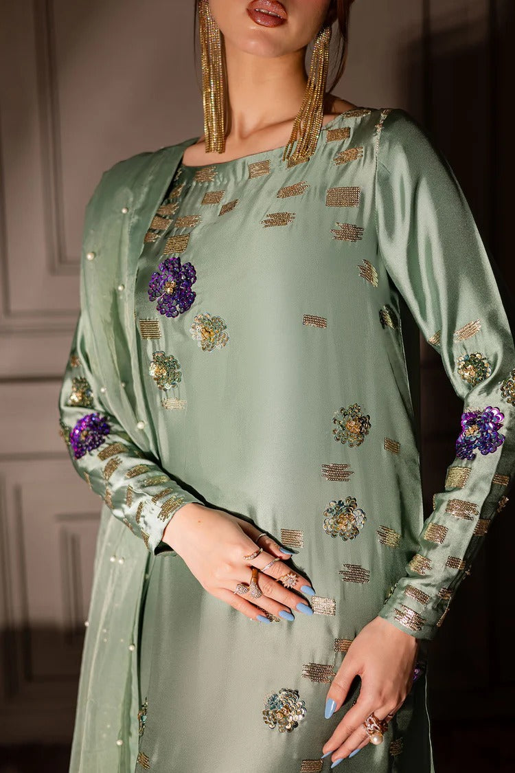 3 Piece Raw Silk Suit - Unstitched