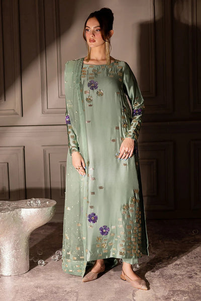 3 Piece Raw Silk Suit - Unstitched