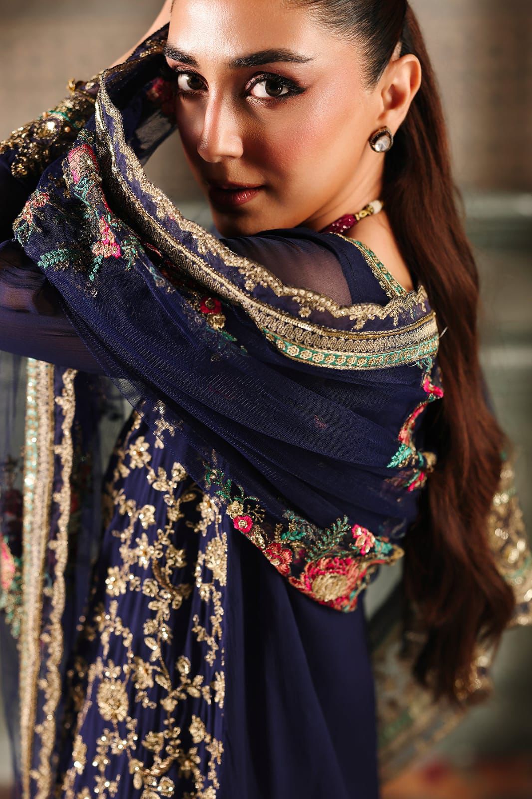 3 Piece Chiffon Suit - Unstitched