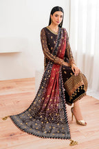 3 Piece Chiffon Suit - Unstitched