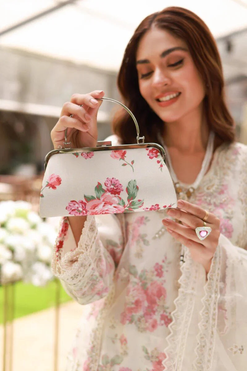 03-Piece Organza Suit - Unstitched