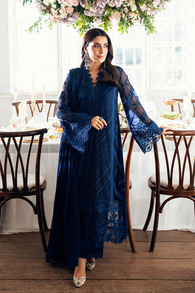 3 Piece Luxury Chiffon Dress - Unstitched