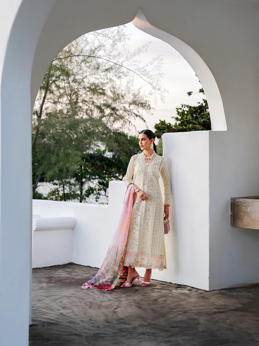 03-Piece Lawn Suit With Embroidery - Unstitched