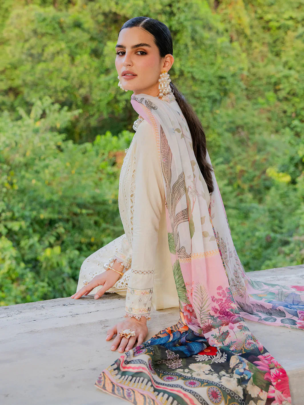 03-Piece Lawn Suit With Embroidery - Unstitched
