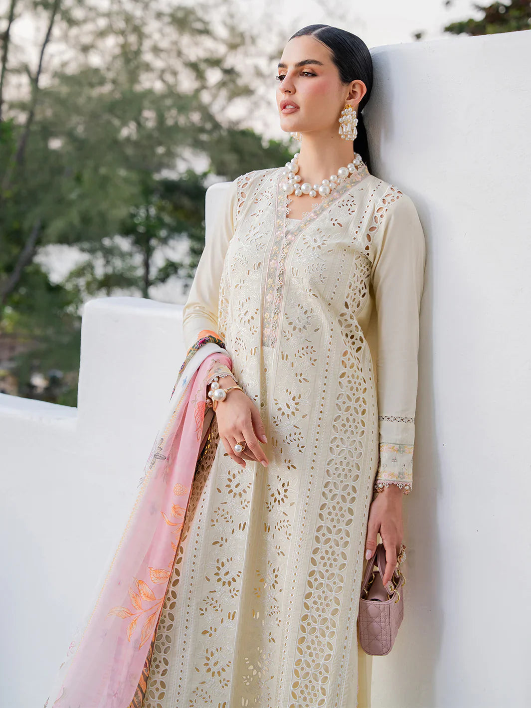 03-Piece Lawn Suit With Embroidery - Unstitched