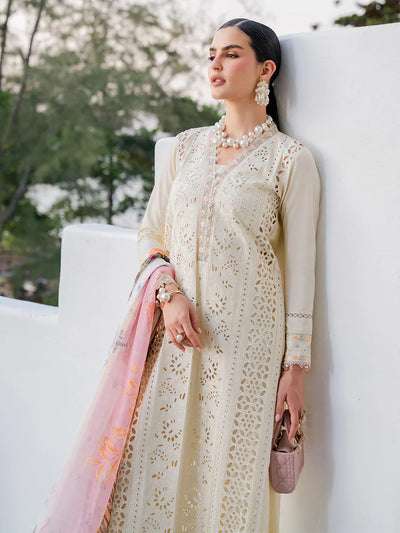 03-Piece Lawn Suit With Embroidery - Unstitched