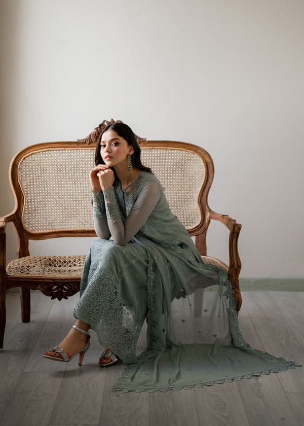 3 Piece Chiffon Suit - Unstitched
