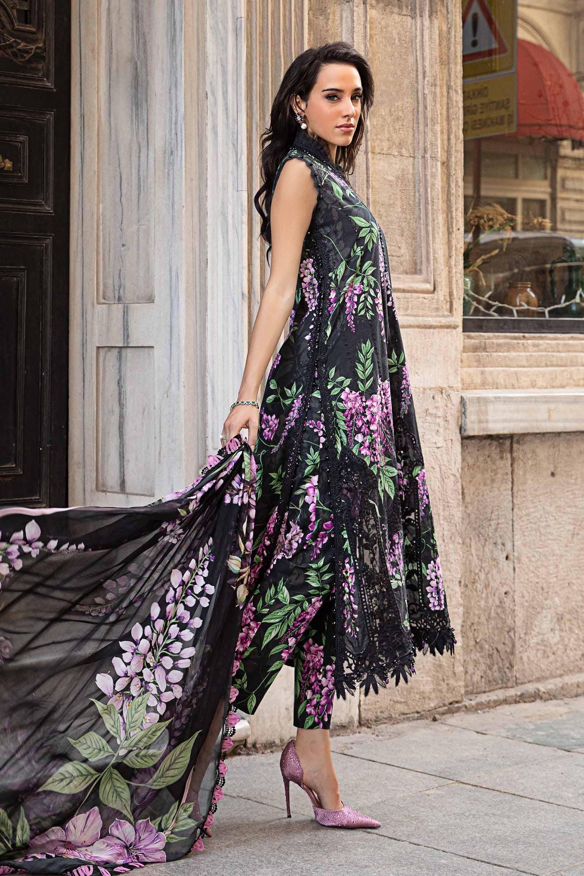 3 Piece Embroidery Lawn Suit - Unstitched