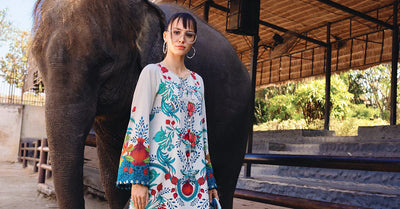 03-Piece Printed Lawn Suit - Unstitched