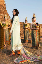 03-Piece Lawn Suit With Embroidery - Unstitched