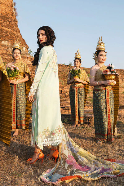03-Piece Lawn Suit With Embroidery - Unstitched