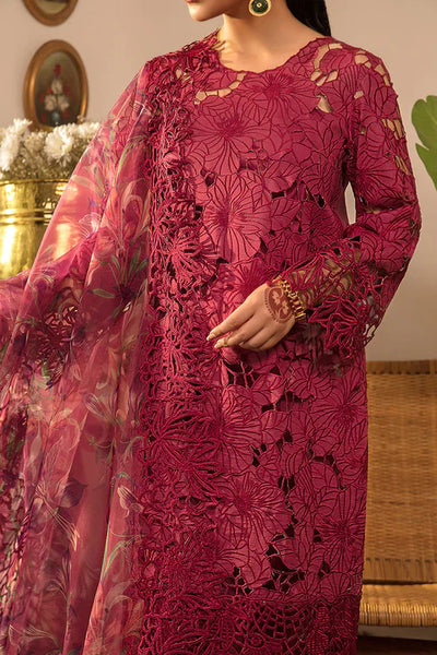 03-Piece Suit With Chikankari Embroidery - Unstitched