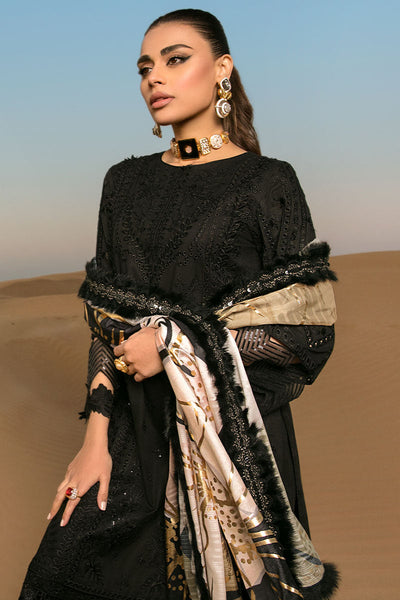 3 Piece Chikankari Embroidered Suit - Unstitched
